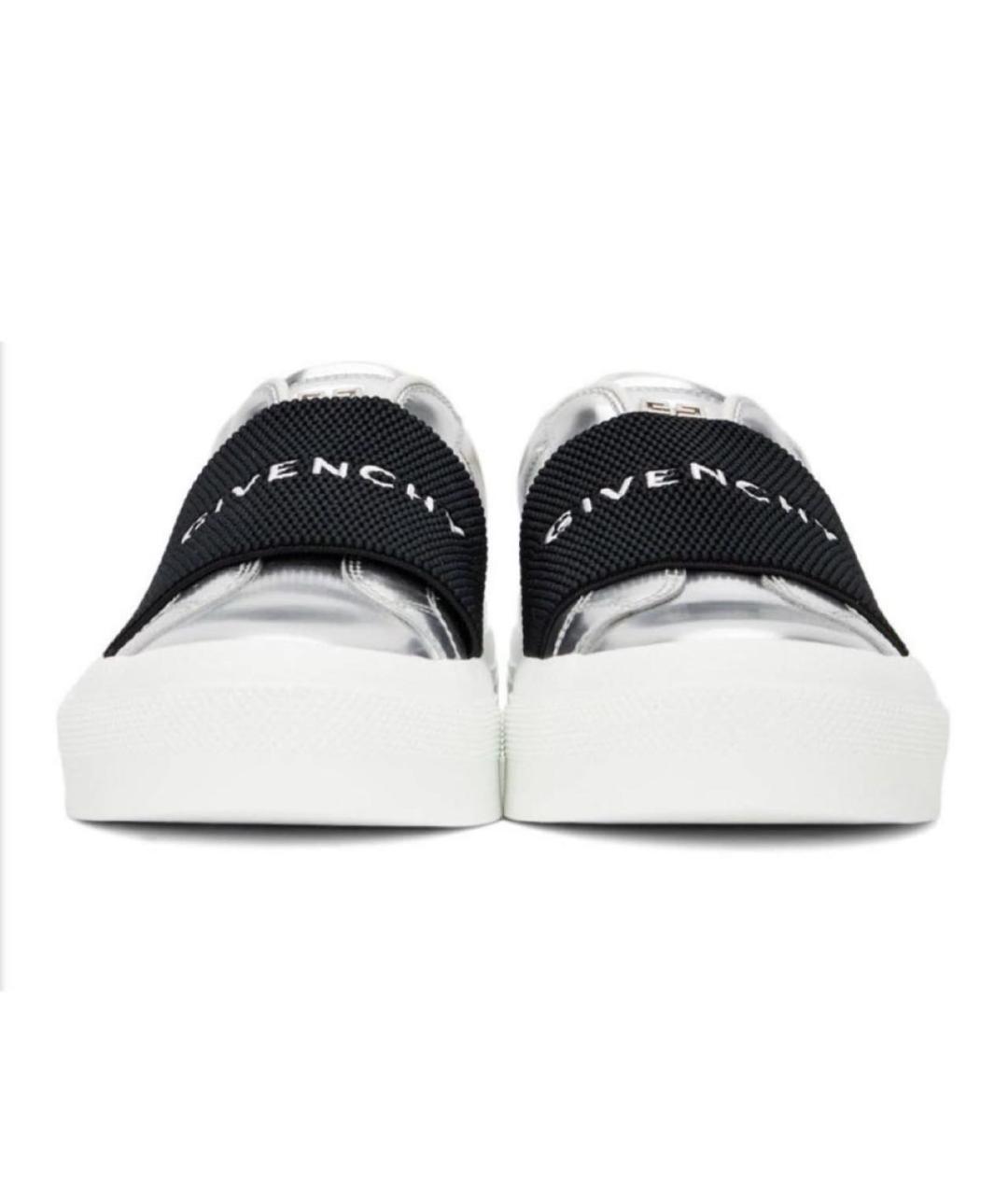GIVENCHY Серебряные слипоны из лакированной кожи, фото 3