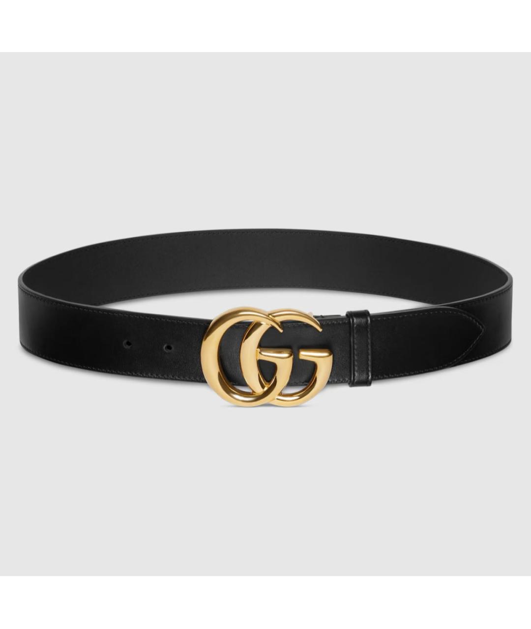 GUCCI Черный кожаный ремень, фото 4