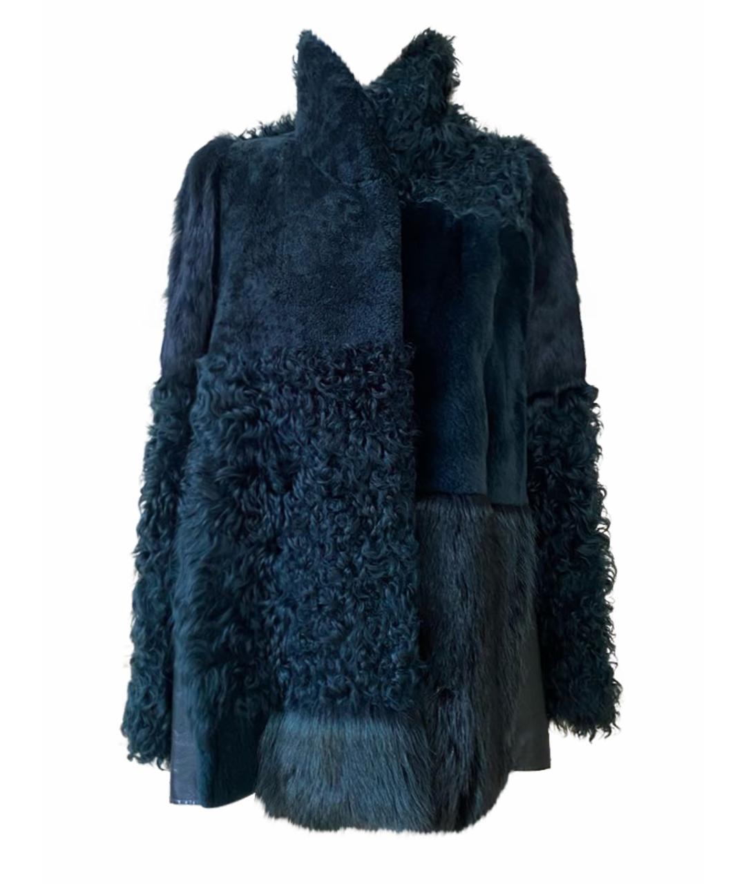 MAISON MARGIELA Зеленая меховая шуба, фото 1