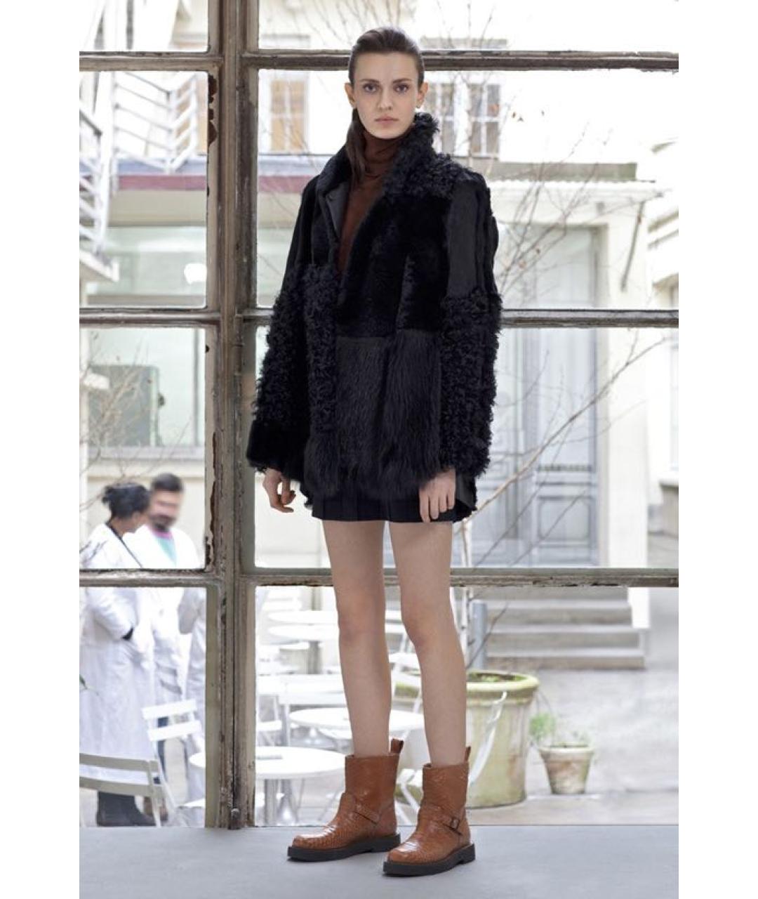 MAISON MARGIELA Зеленая меховая шуба, фото 3