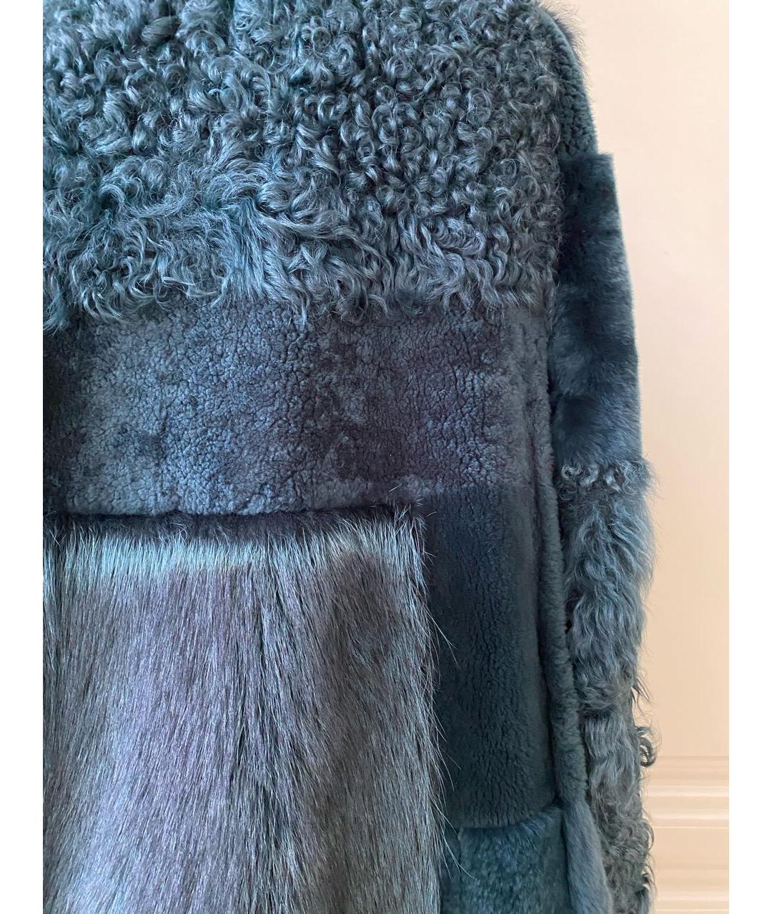 MAISON MARGIELA Зеленая меховая шуба, фото 6