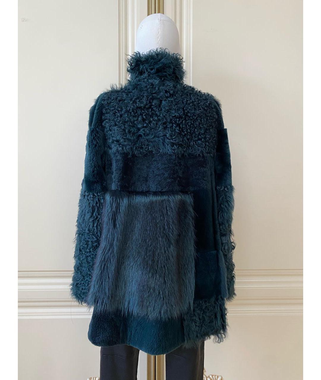 MAISON MARGIELA Зеленая меховая шуба, фото 5