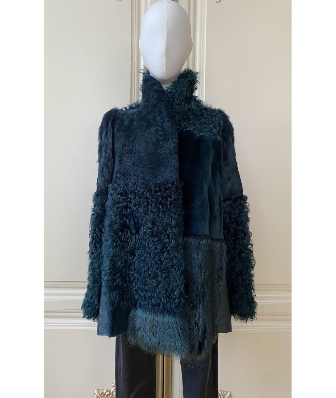 MAISON MARGIELA Зеленая меховая шуба, фото 9