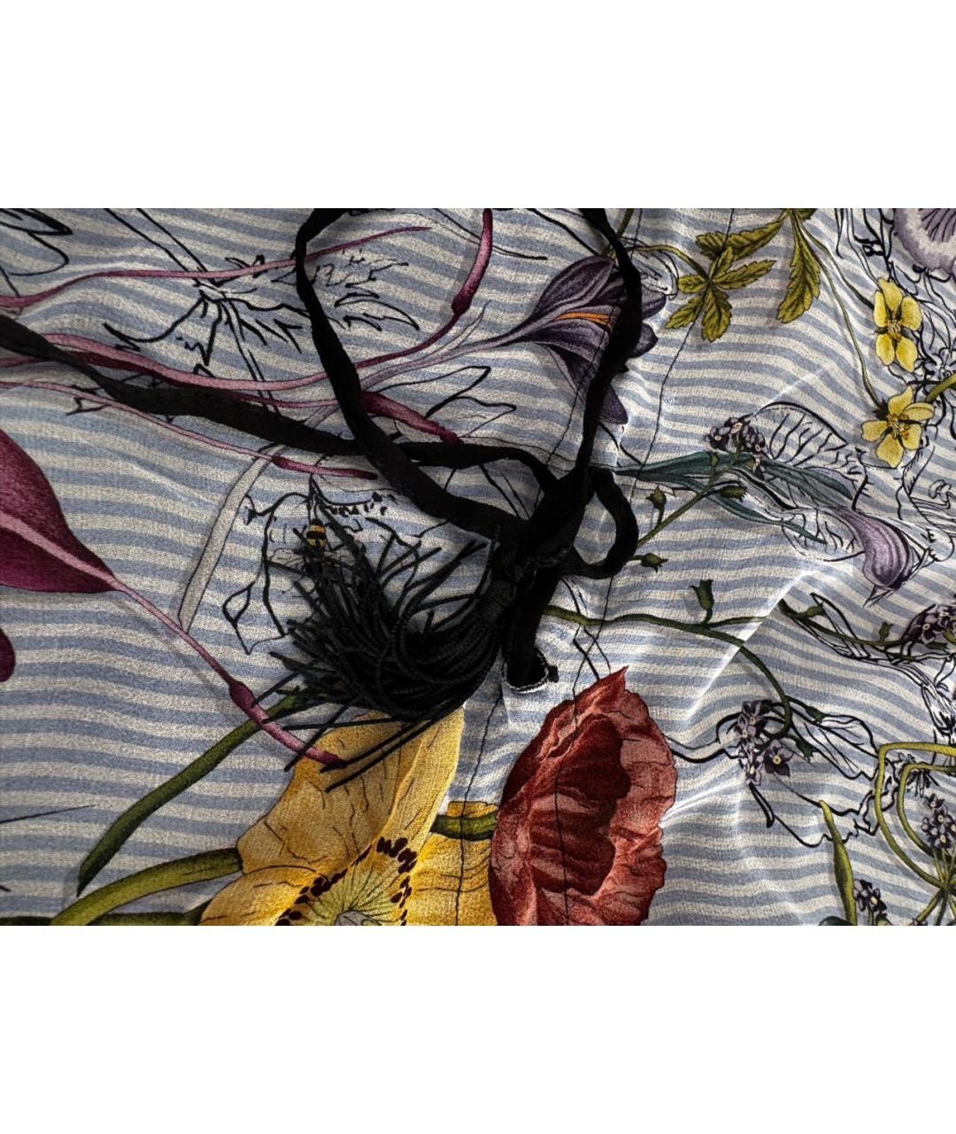 GUCCI Черное шелковое парео, фото 3