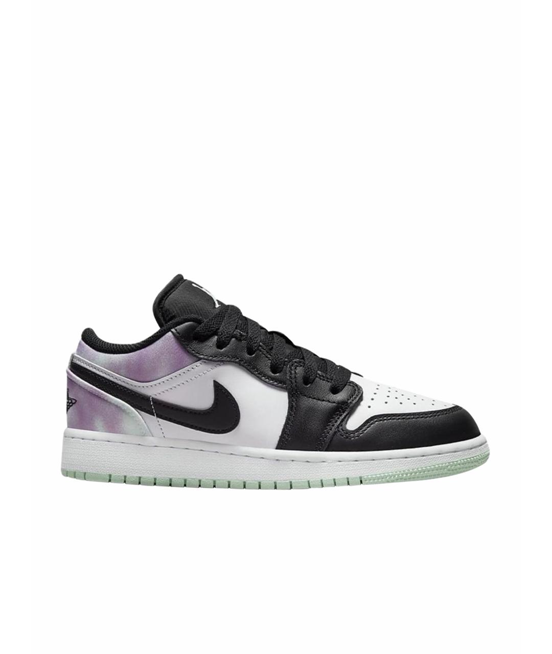 JORDAN Черные кожаные кроссовки, фото 1