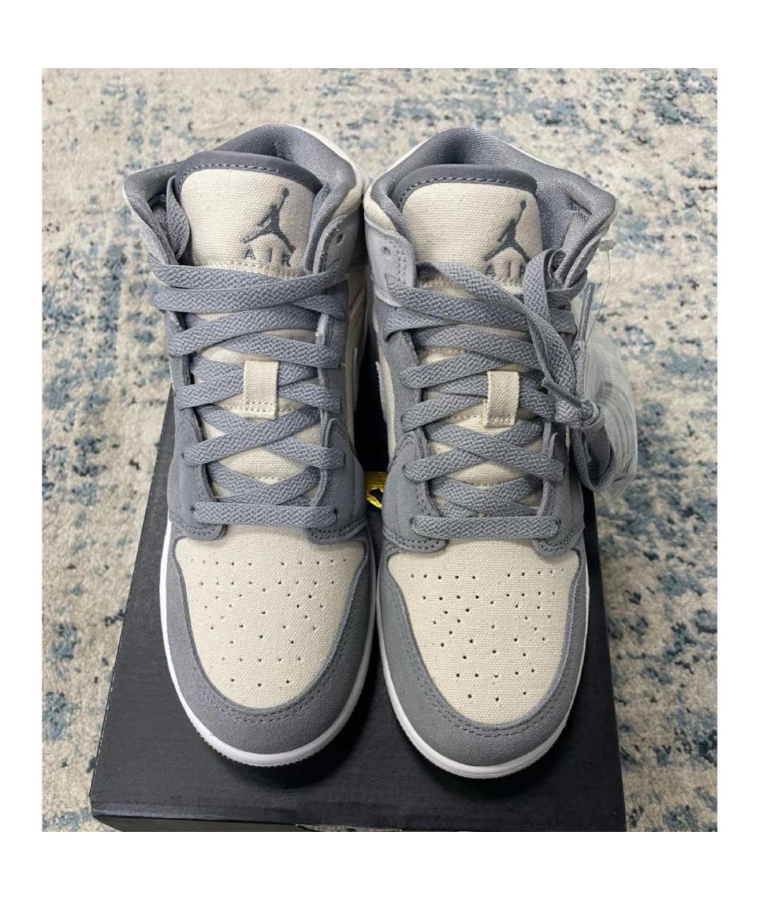 JORDAN Бежевые замшевые кроссовки, фото 3