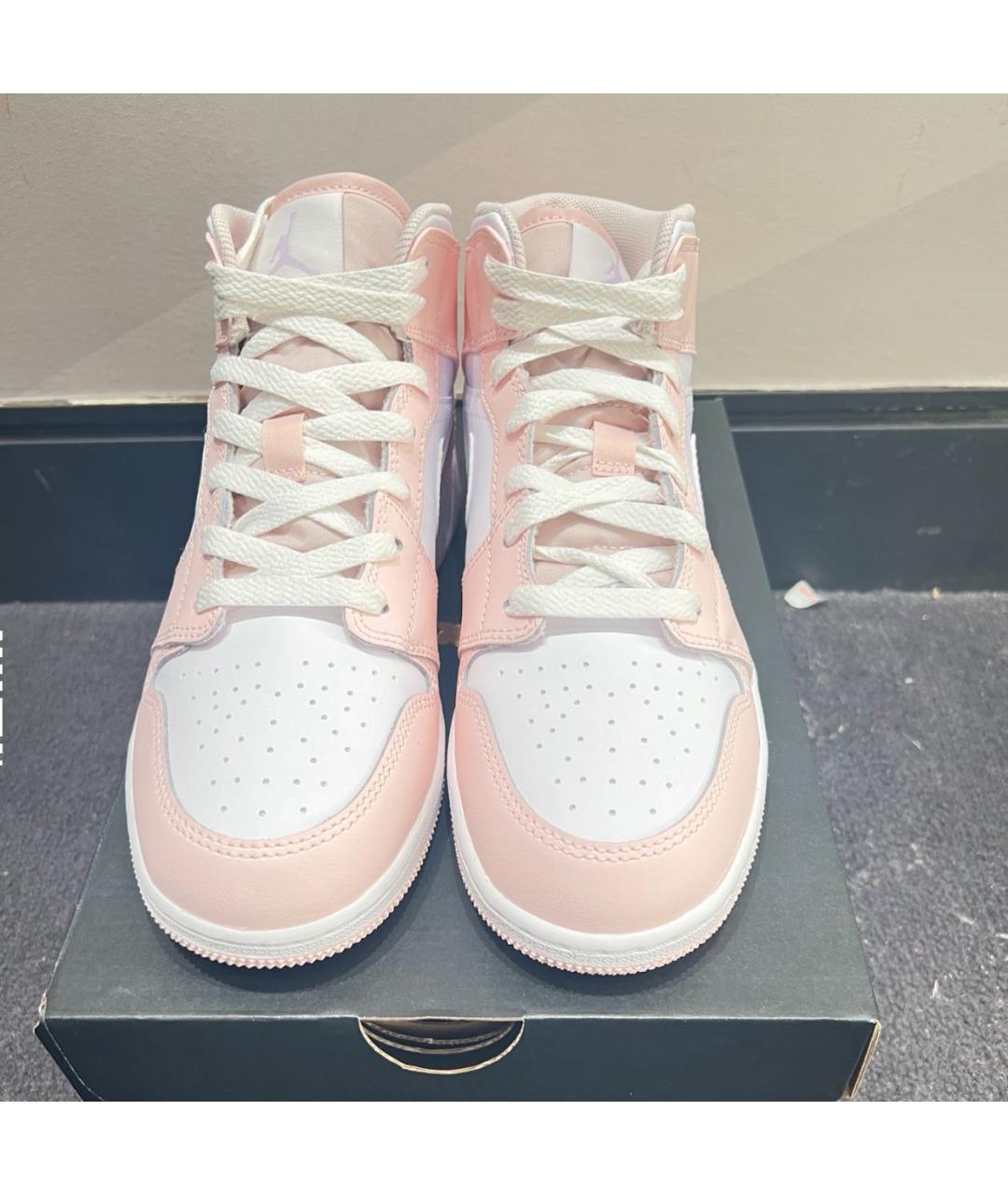 JORDAN Розовые кожаные кроссовки, фото 3