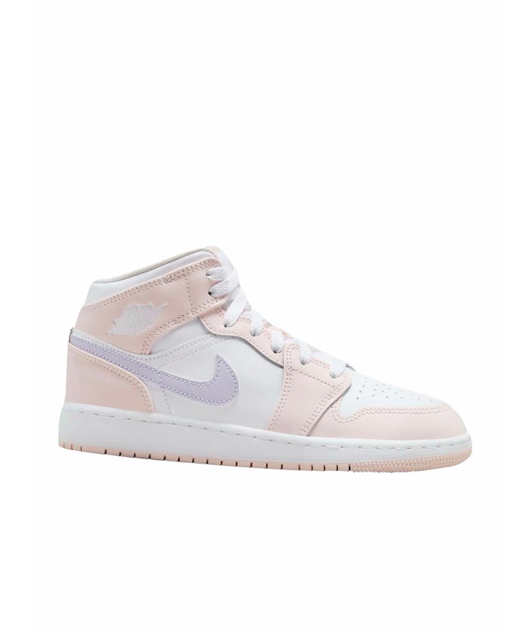 JORDAN Розовые кожаные кроссовки, фото 1