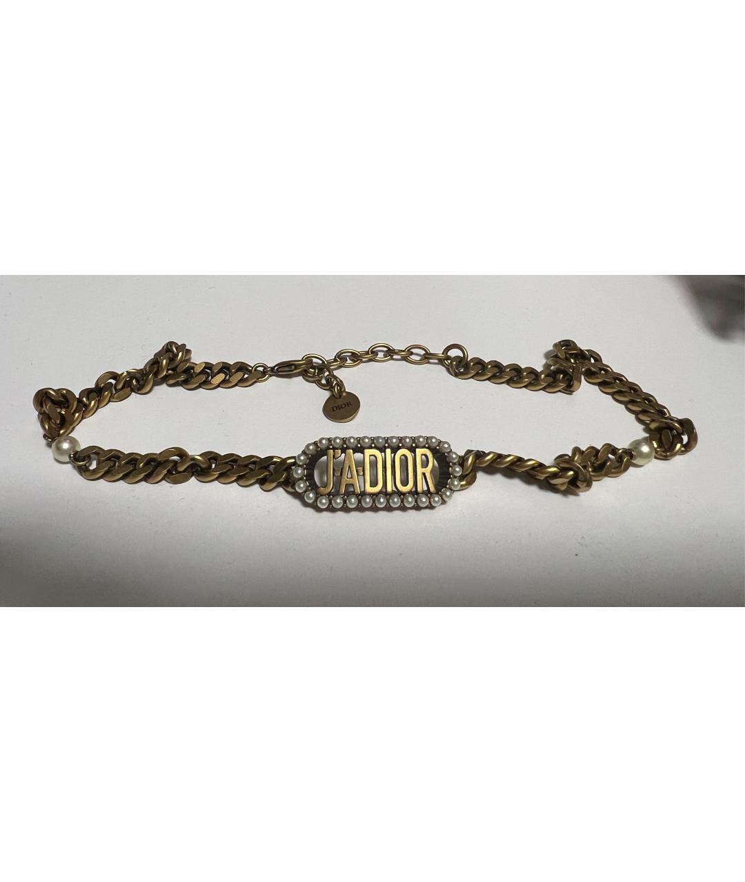 CHRISTIAN DIOR Золотой чокер, фото 3