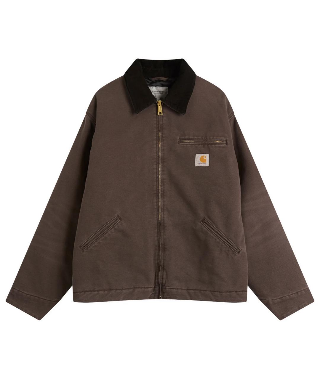 CARHARTT WIP Коричневая хлопковая куртка, фото 1