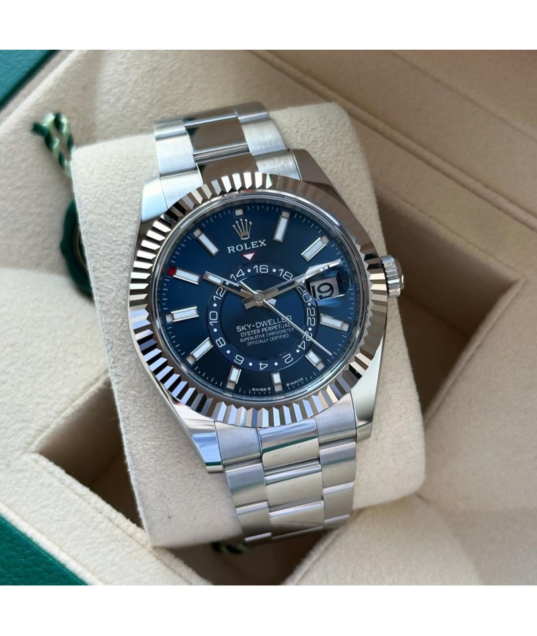 ROLEX Синие часы, фото 2