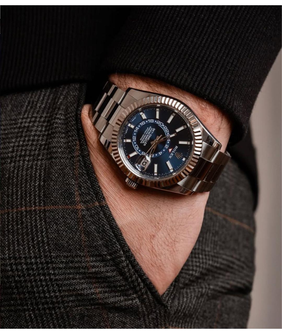 ROLEX Синие часы, фото 7