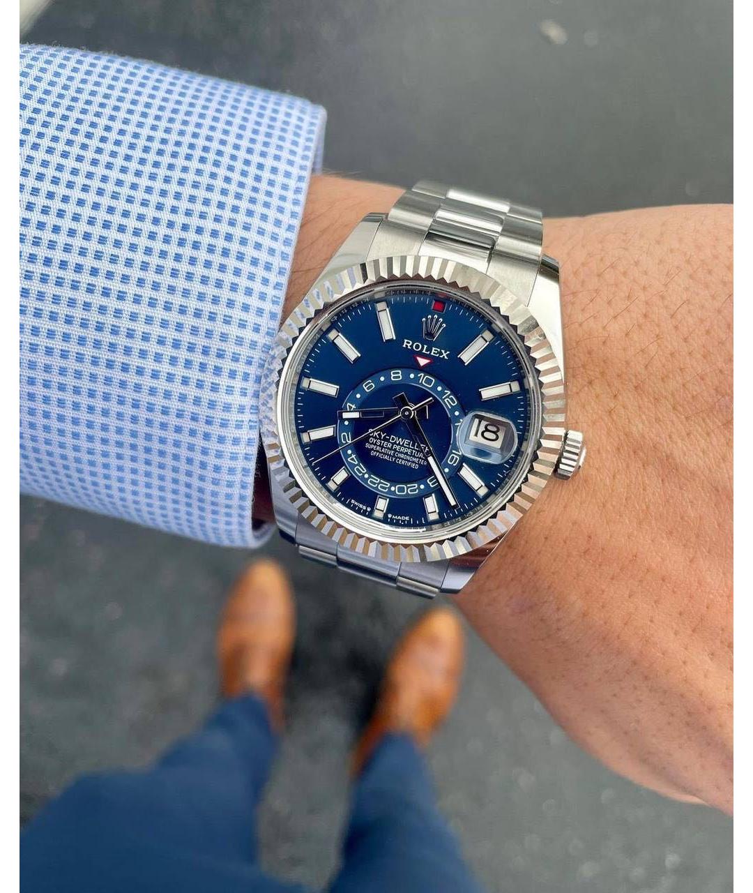 ROLEX Синие часы, фото 8