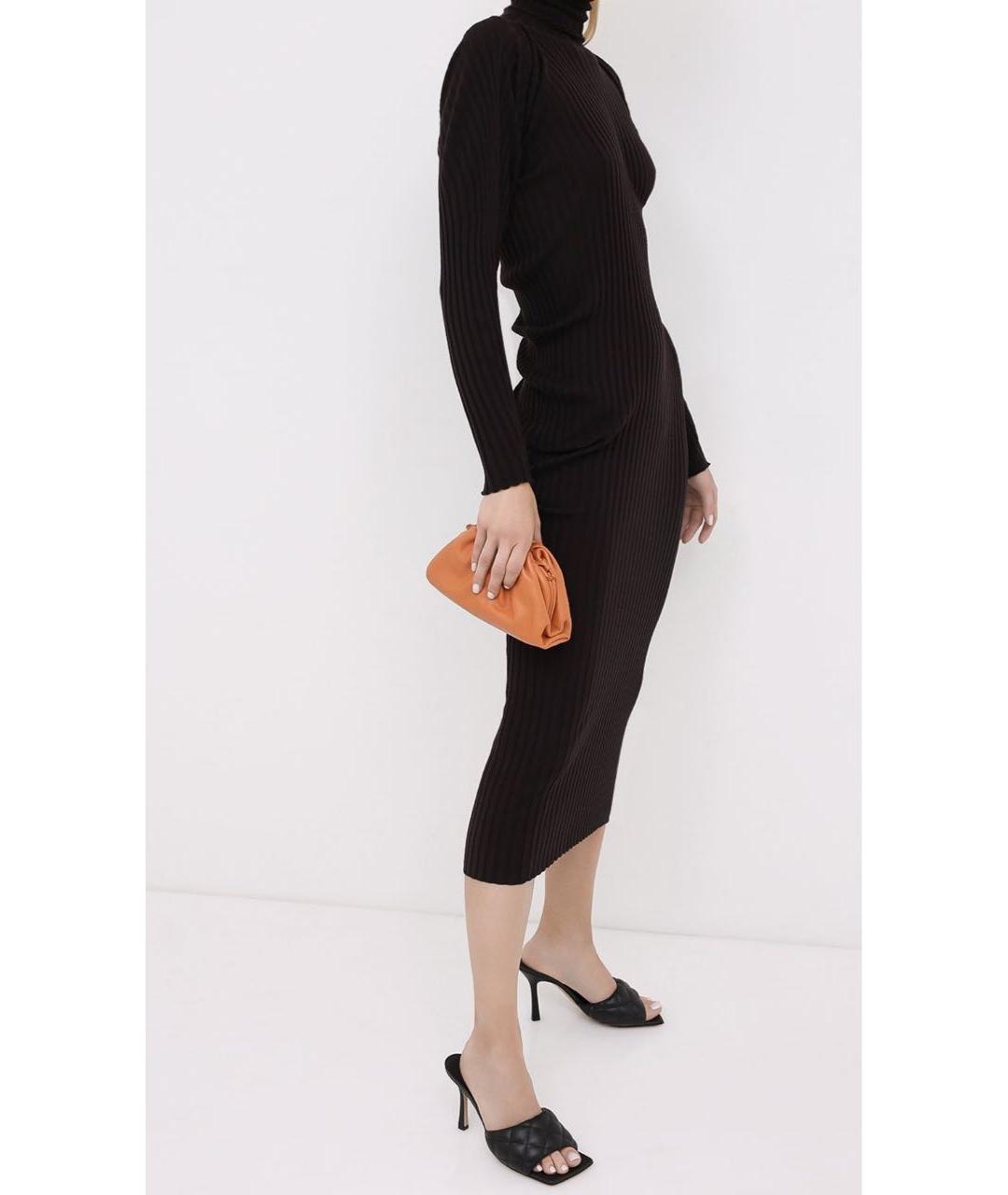 BOTTEGA VENETA Черные кожаные мюли, фото 4
