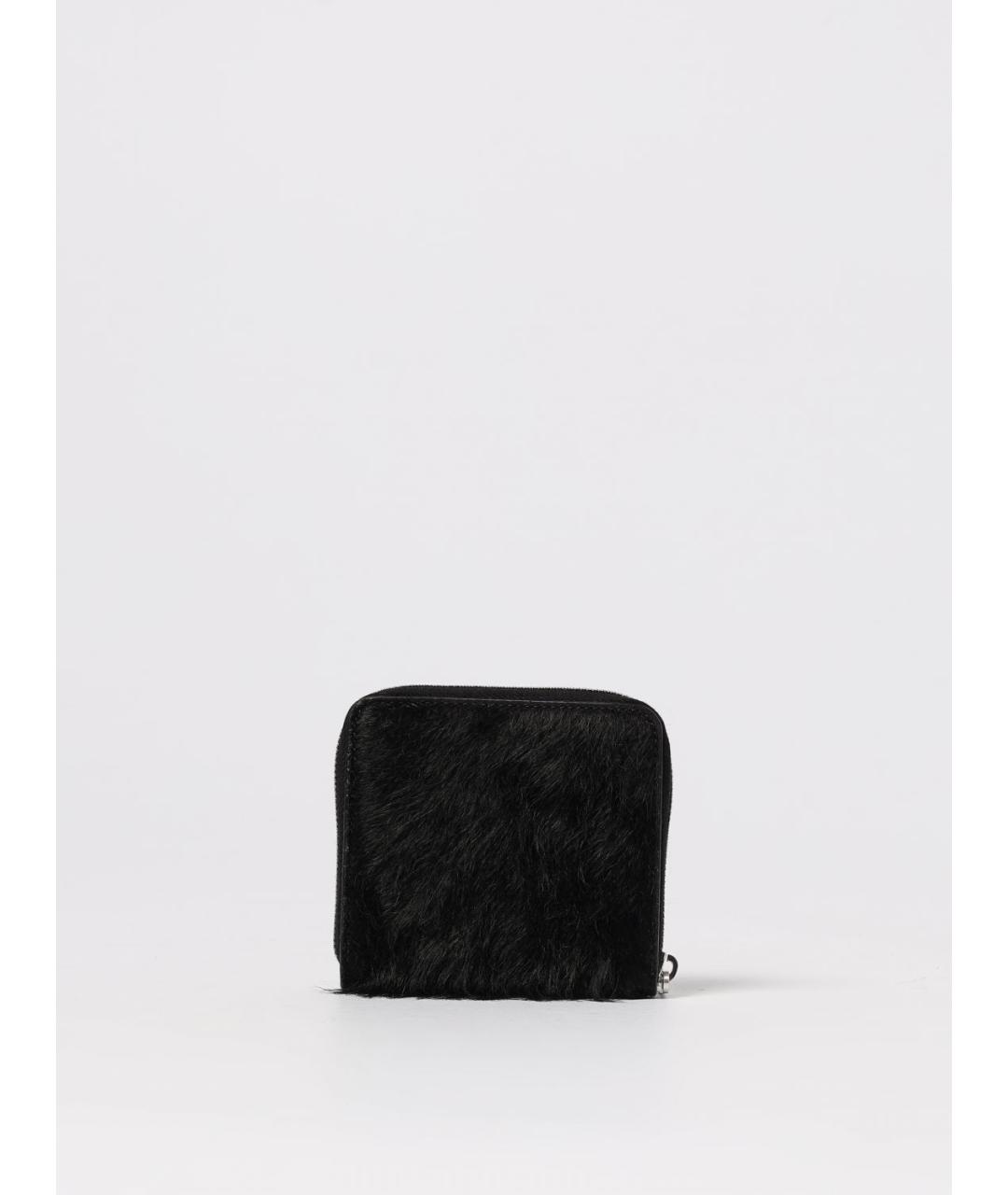 RICK OWENS Черный кожаный кошелек, фото 3