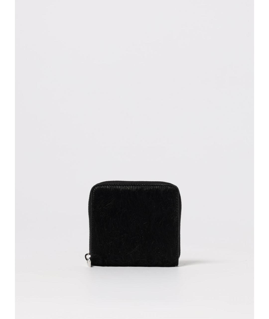 RICK OWENS Черный кожаный кошелек, фото 4