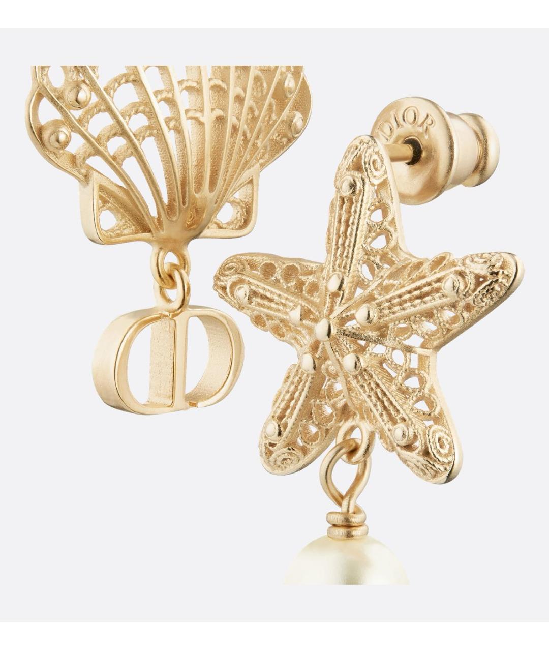 CHRISTIAN DIOR Золотые серьги, фото 2
