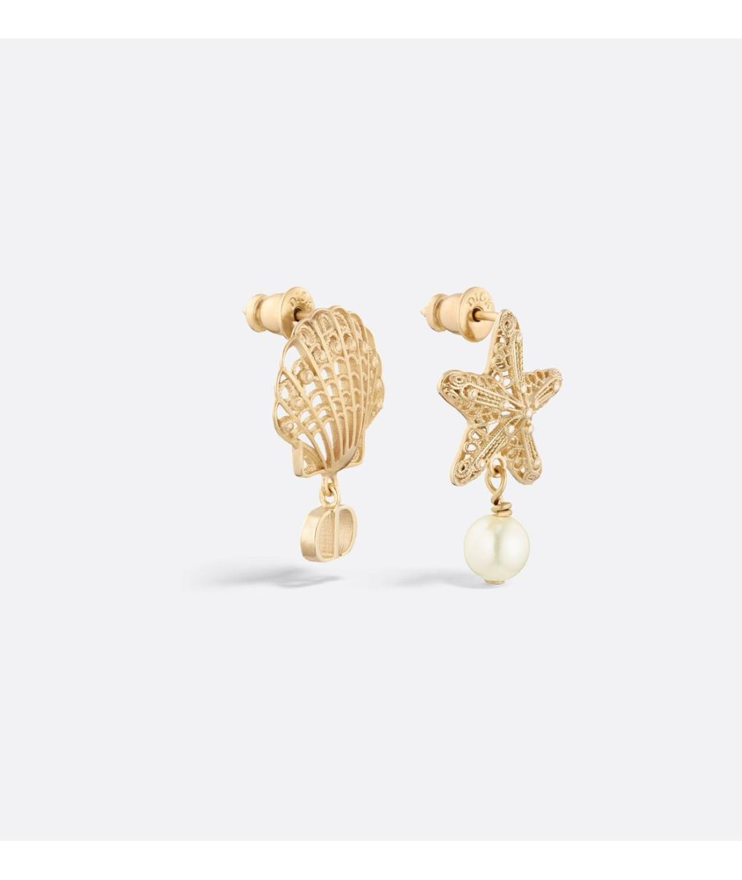 CHRISTIAN DIOR Золотые серьги, фото 3