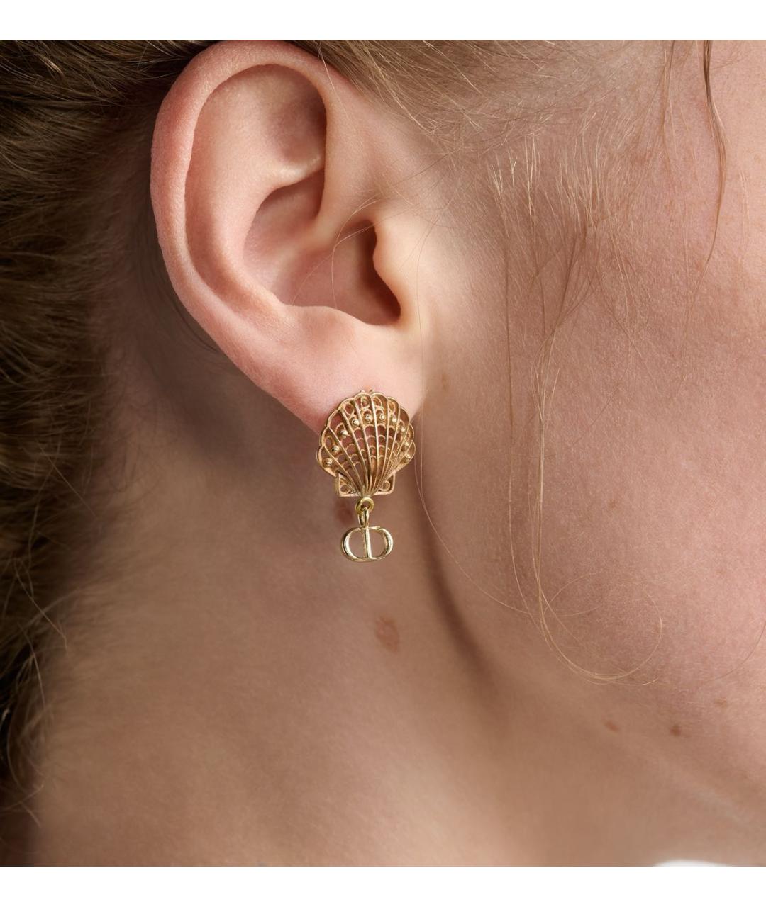 CHRISTIAN DIOR Золотые серьги, фото 6