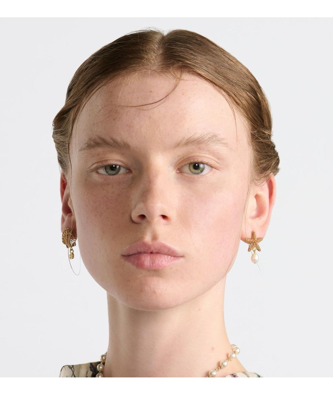 CHRISTIAN DIOR Золотые серьги, фото 4