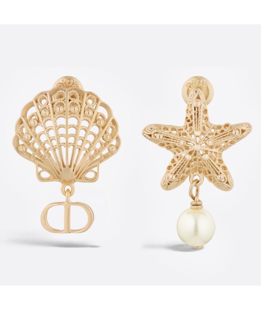 CHRISTIAN DIOR Золотые серьги, фото 7