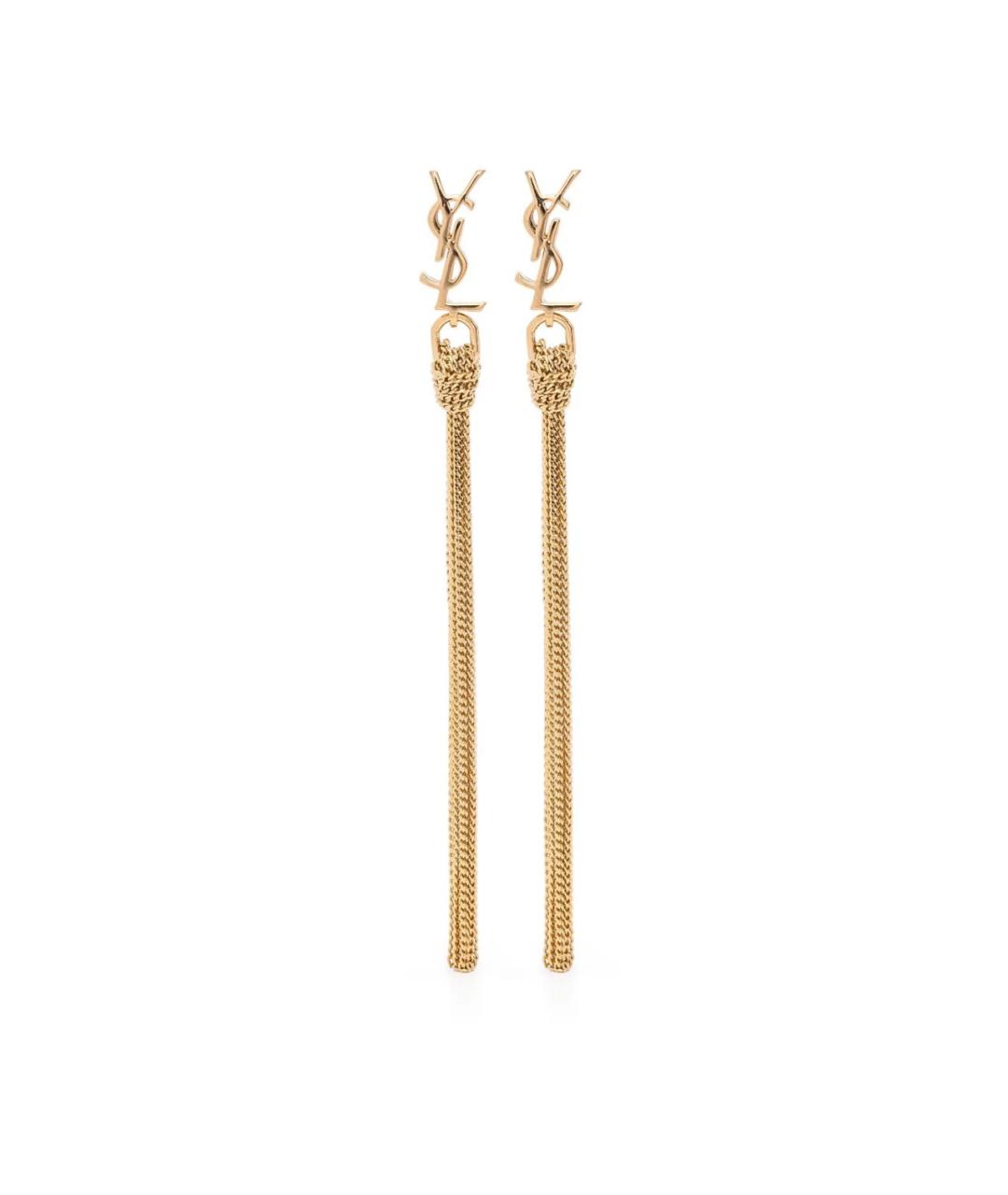 SAINT LAURENT Золотые серьги, фото 1