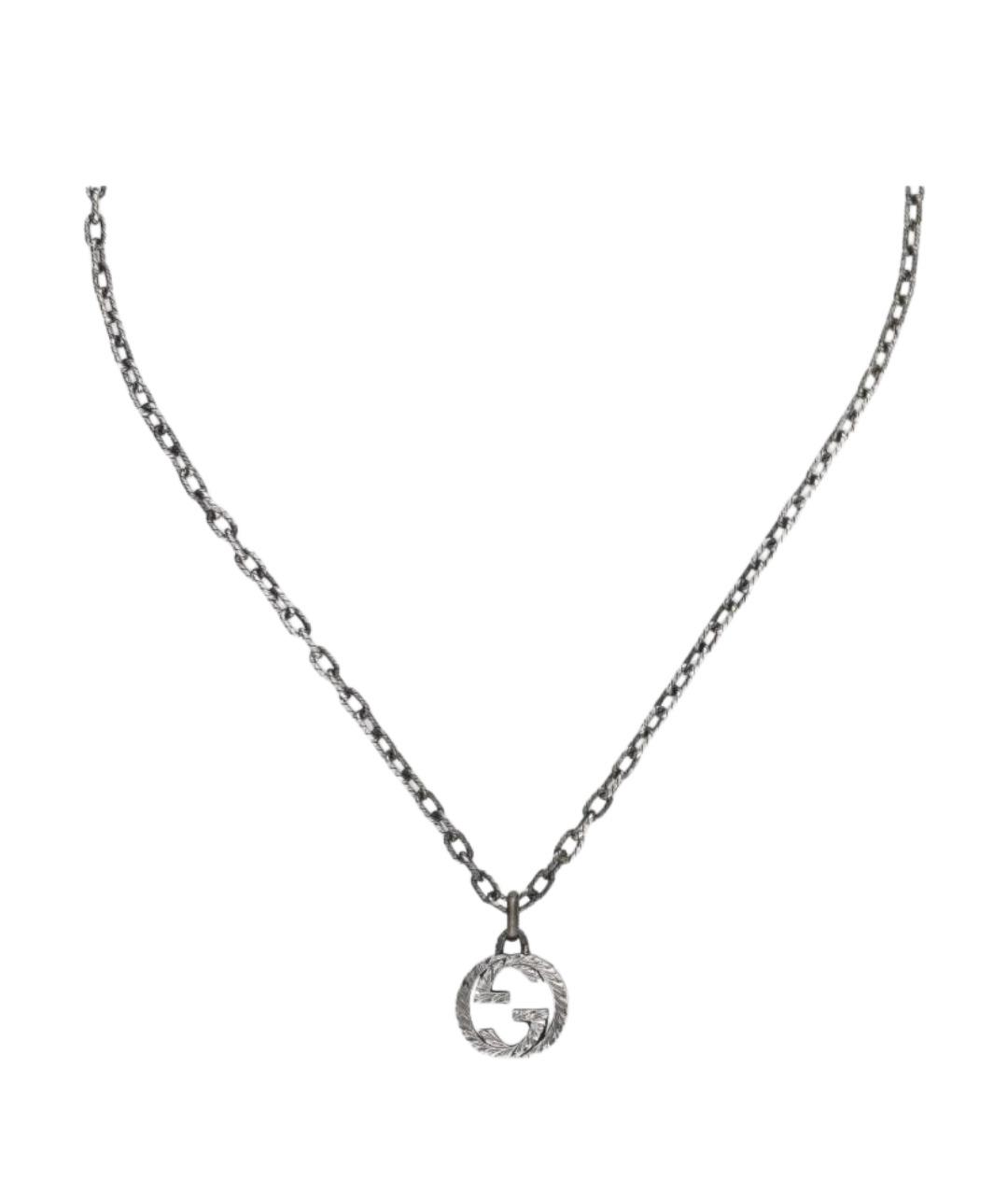 GUCCI Серебряная серебряная цепочка/подвеска, фото 1