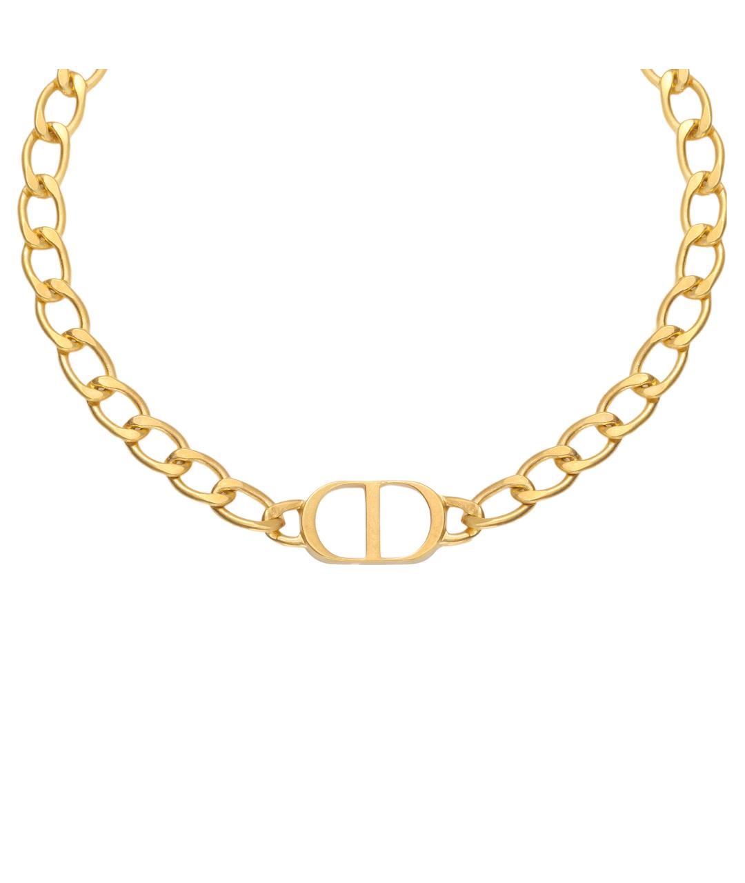 CHRISTIAN DIOR Золотой металлический браслет, фото 2