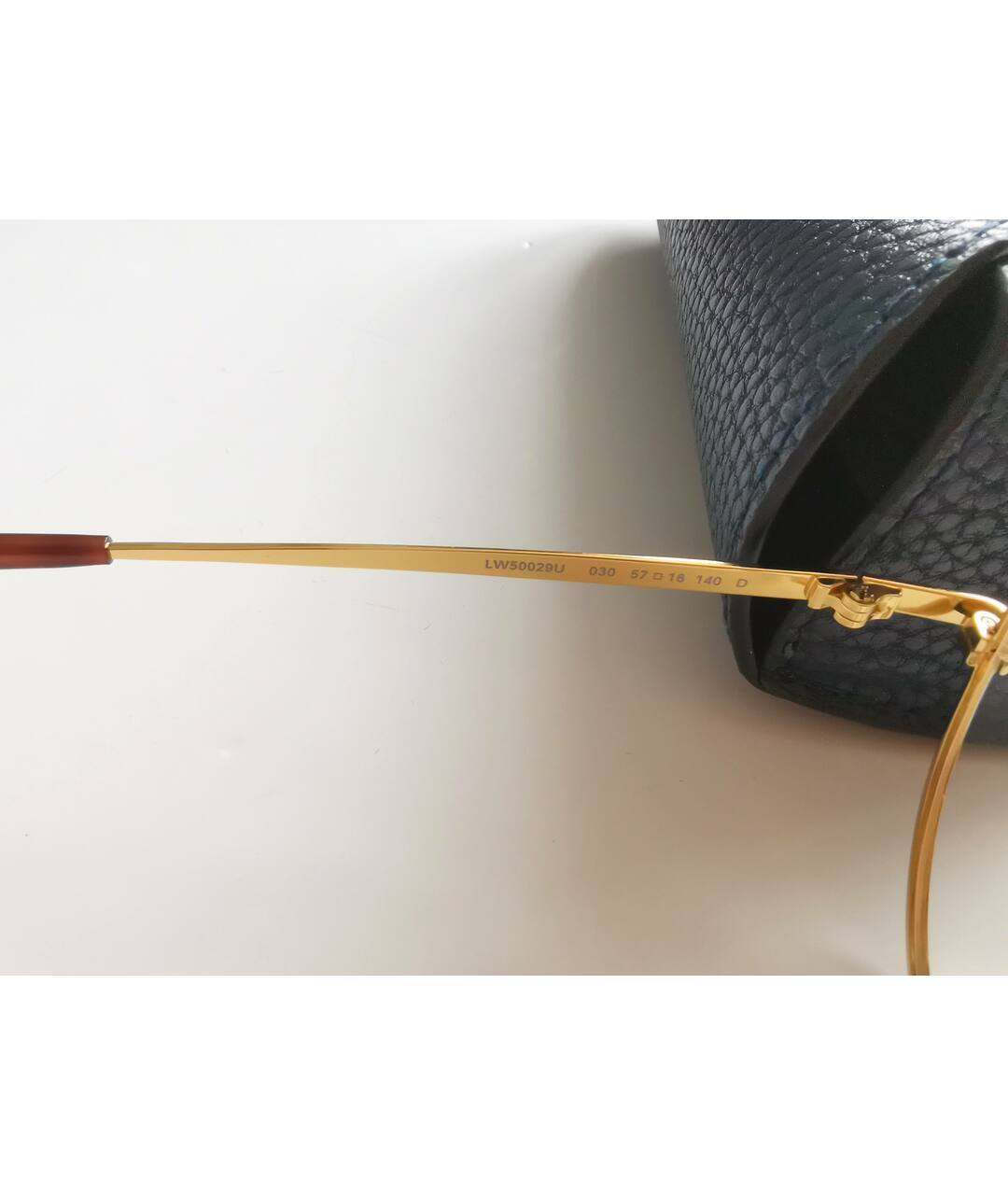 LOEWE Золотые металлические солнцезащитные очки, фото 6