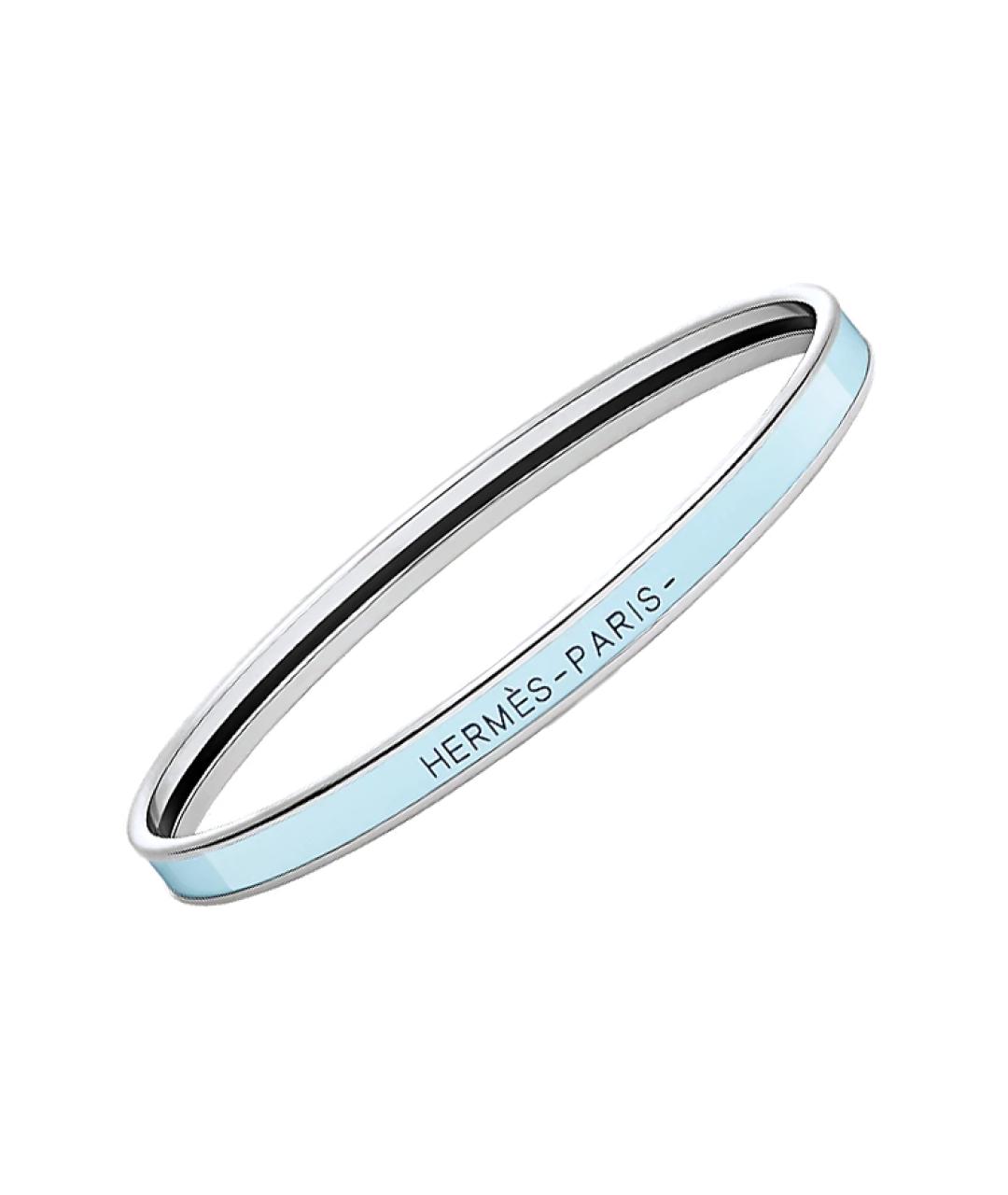 HERMES Голубой металлический браслет, фото 3