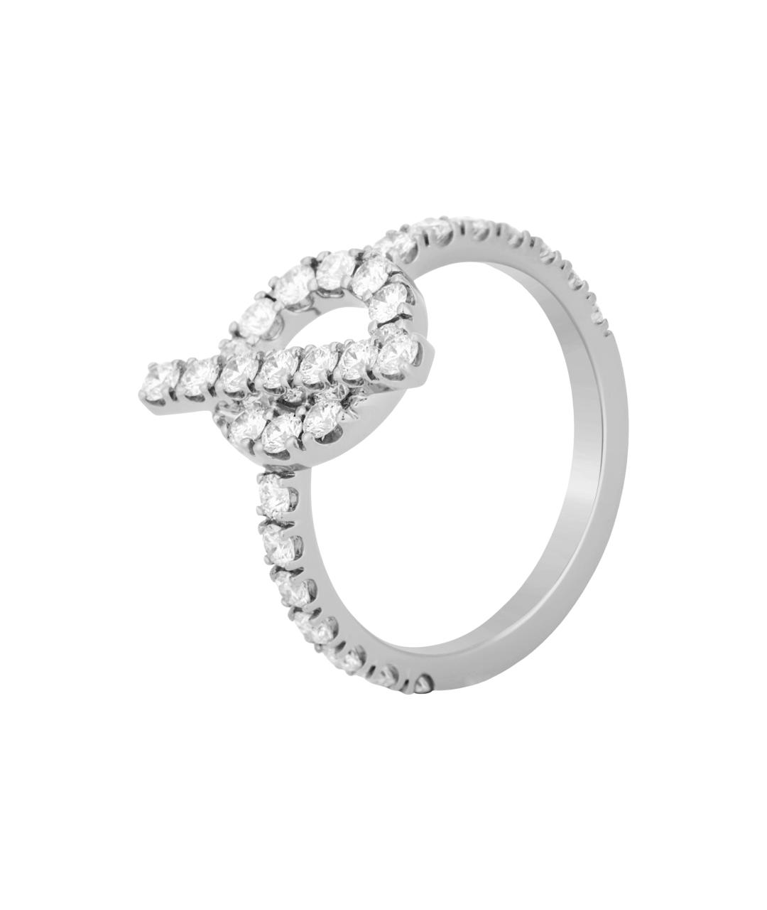 HERMES Серебряное кольцо из белого золота, фото 2