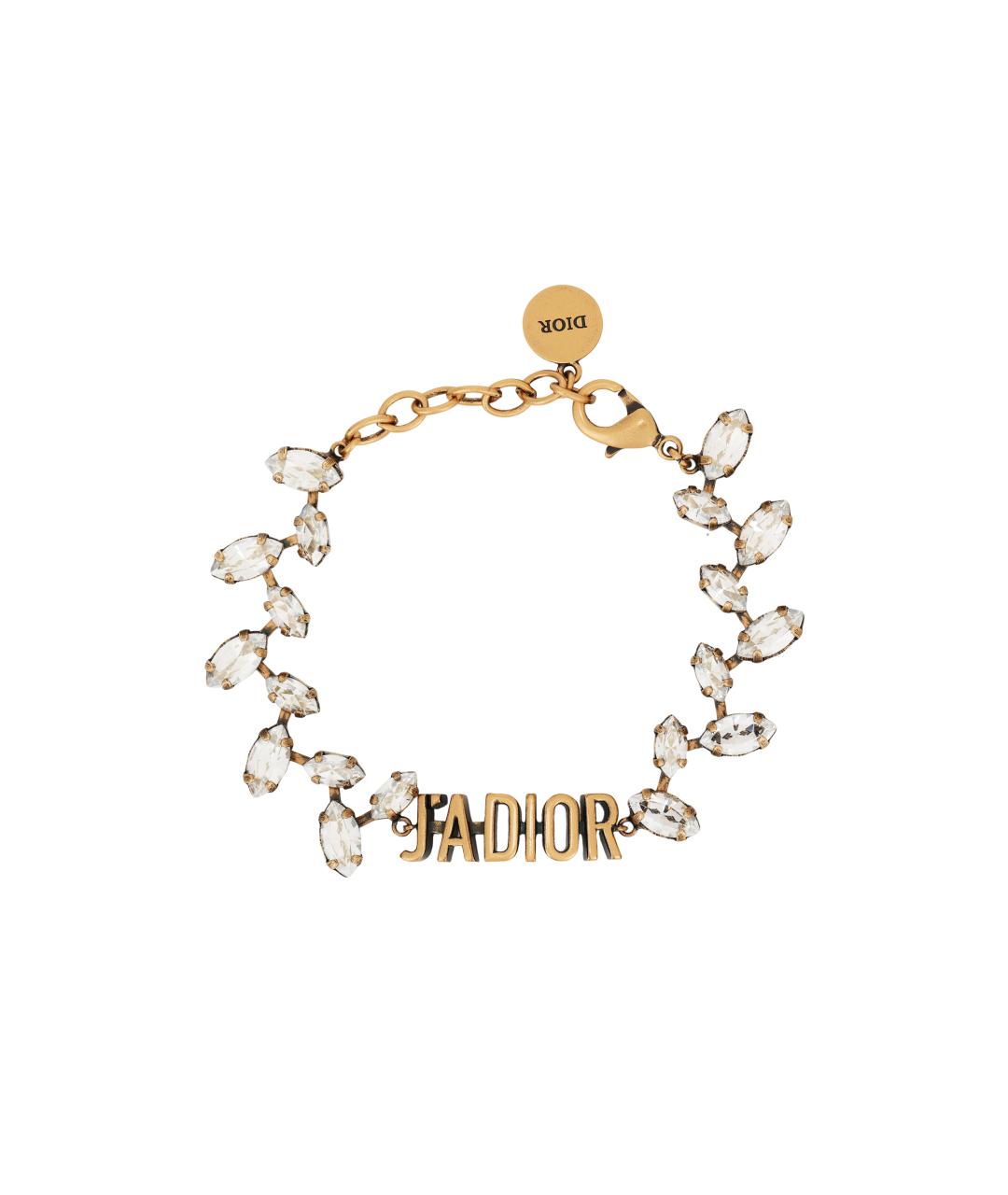 CHRISTIAN DIOR Золотой металлический браслет, фото 1