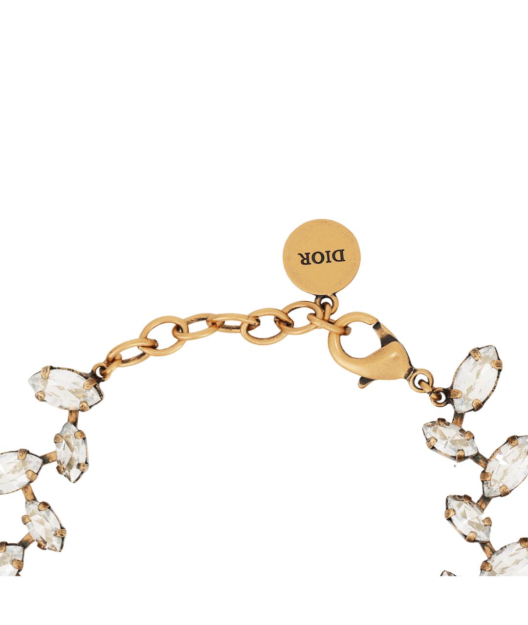 CHRISTIAN DIOR Золотой металлический браслет, фото 4