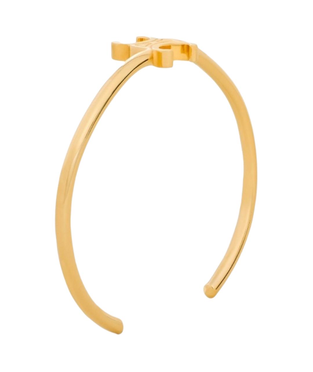 CELINE Золотой металлический браслет, фото 3