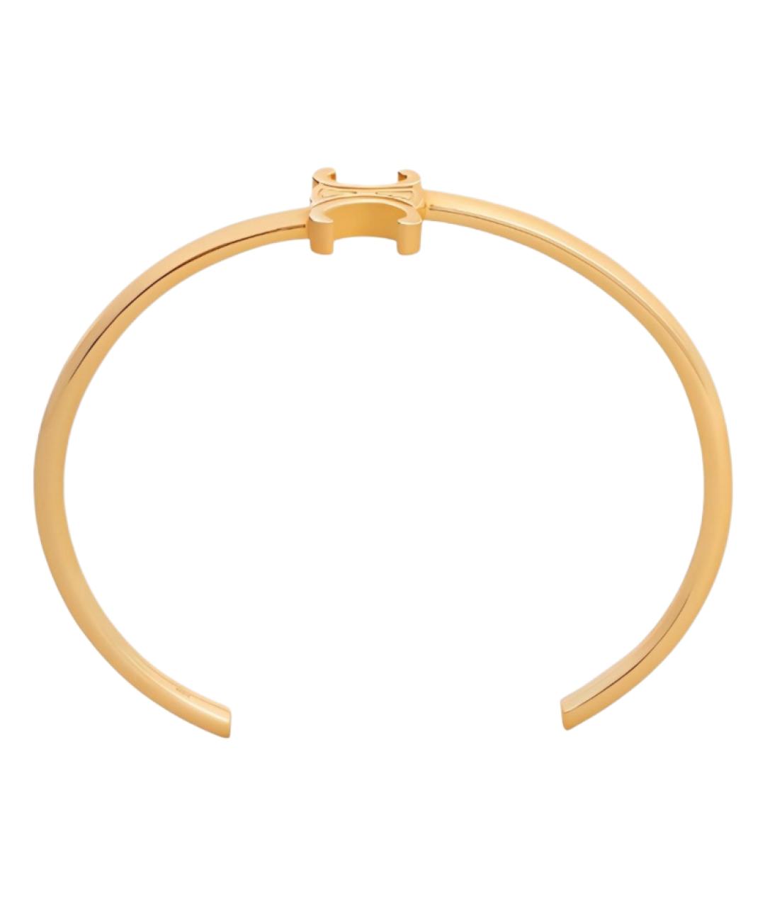 CELINE Золотой металлический браслет, фото 1