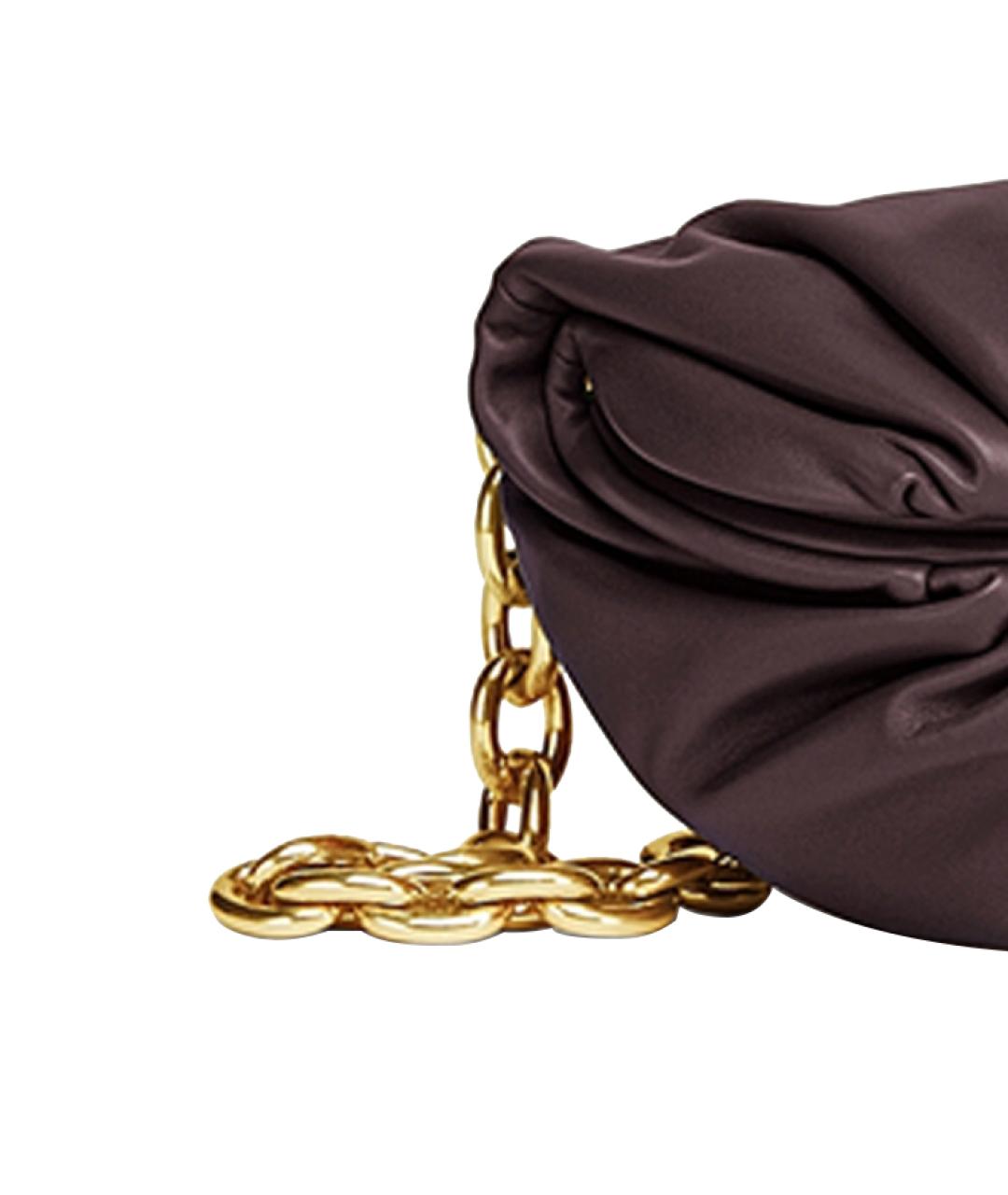 BOTTEGA VENETA Фиолетовая кожаная сумка через плечо, фото 4