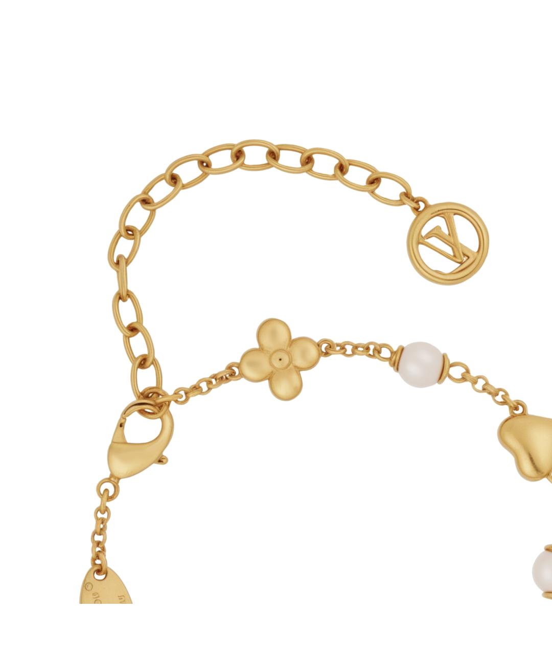 LOUIS VUITTON Золотой металлический браслет, фото 3