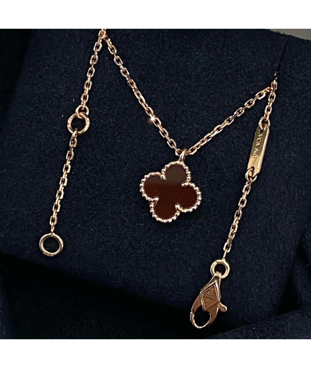 VAN CLEEF & ARPELS Красная подвеска из розового золота, фото 4