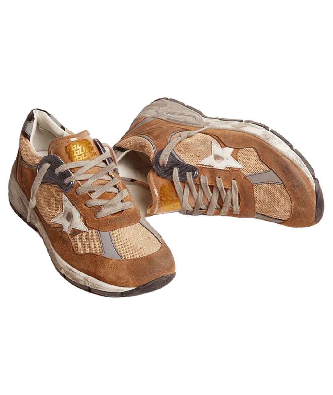 GOLDEN GOOSE DELUXE BRAND Коричневые низкие кроссовки / кеды, фото 3