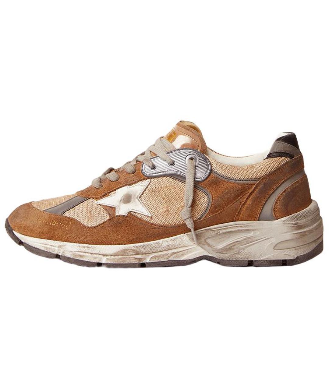 GOLDEN GOOSE DELUXE BRAND Коричневые низкие кроссовки / кеды, фото 2