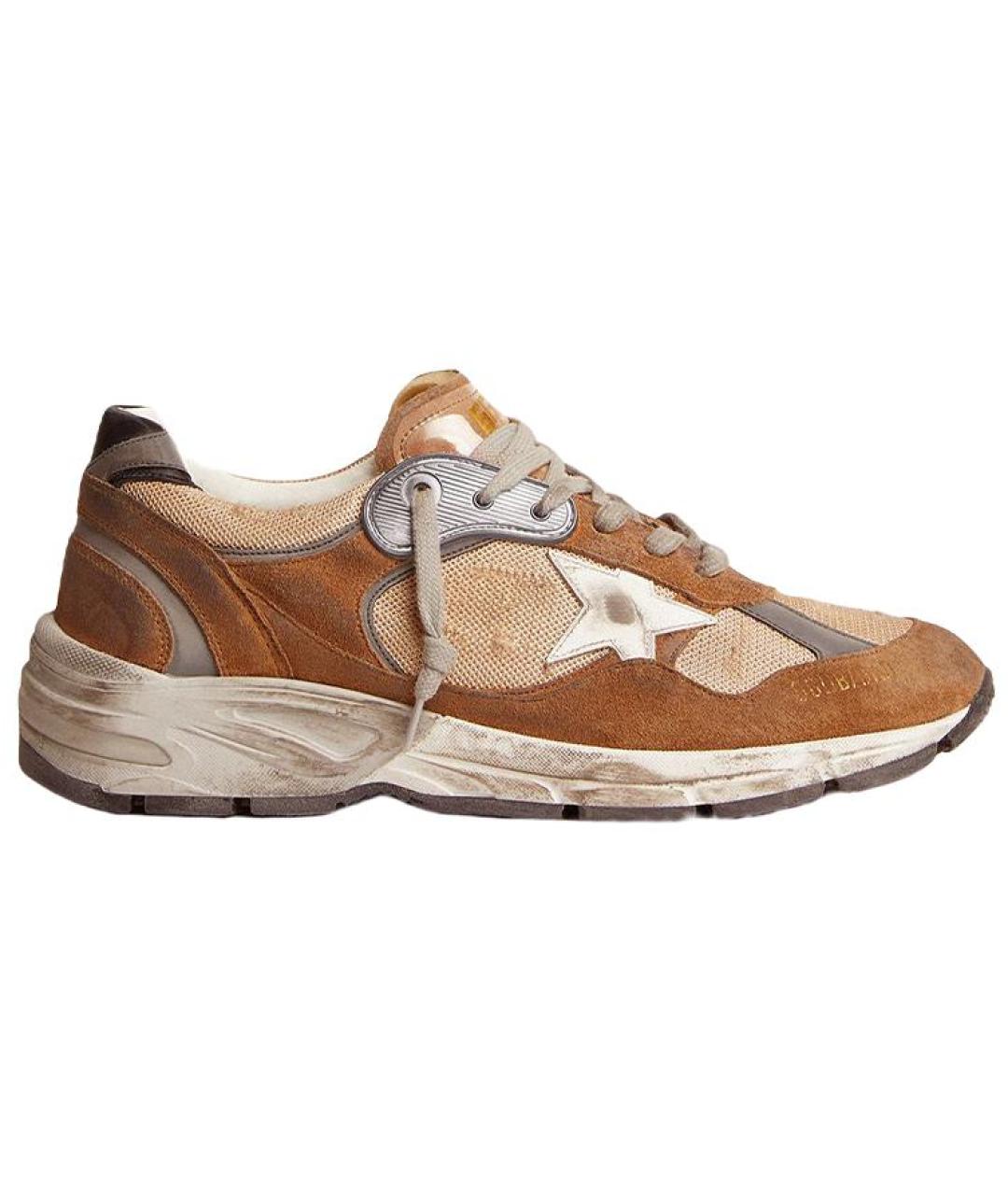 GOLDEN GOOSE DELUXE BRAND Коричневые низкие кроссовки / кеды, фото 1