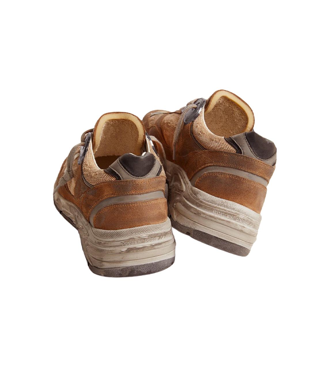 GOLDEN GOOSE DELUXE BRAND Коричневые низкие кроссовки / кеды, фото 5