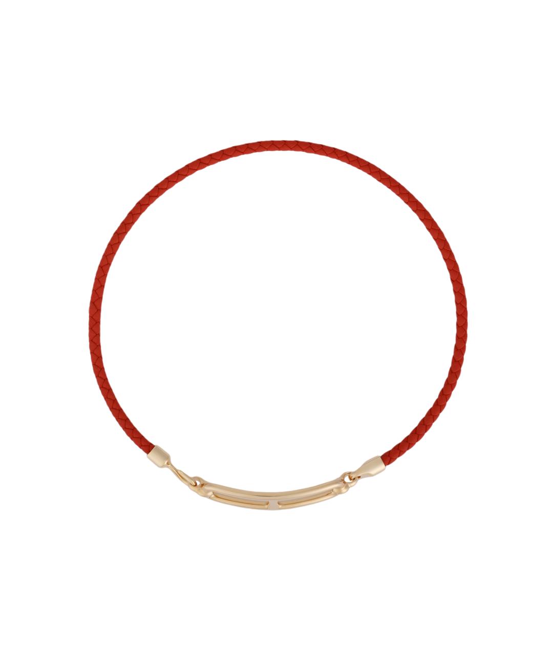 HERMES Красный кожаный браслет, фото 2