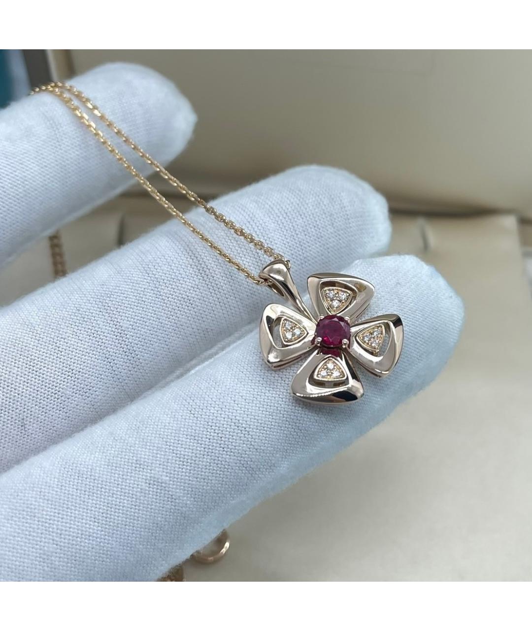 BVLGARI Розовое колье из розового золота, фото 2