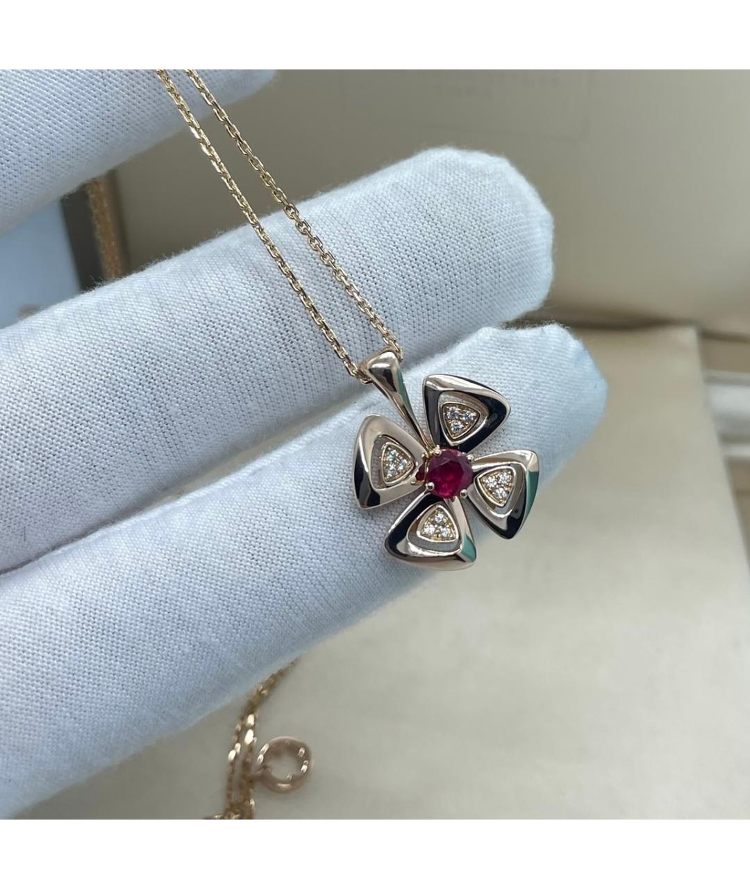 BVLGARI Розовое колье из розового золота, фото 4