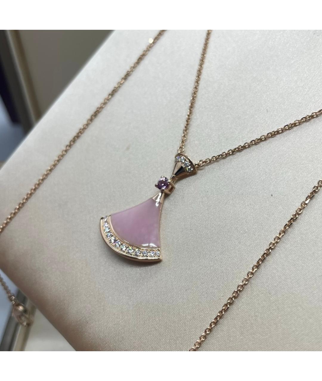 BVLGARI Розовое колье из розового золота, фото 5