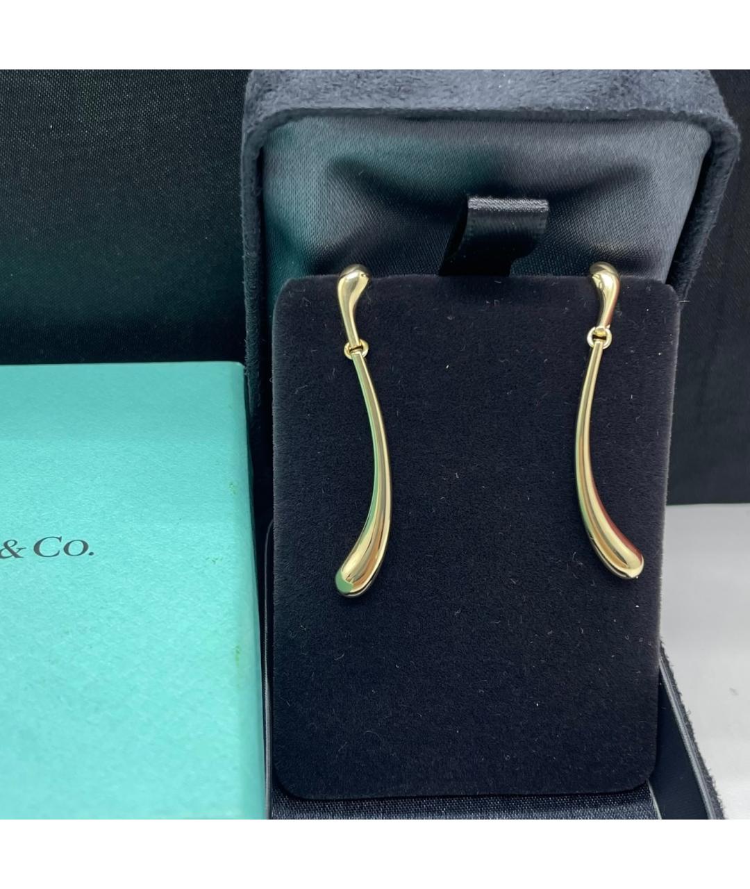 TIFFANY&CO Желтые серьги из желтого золота, фото 7