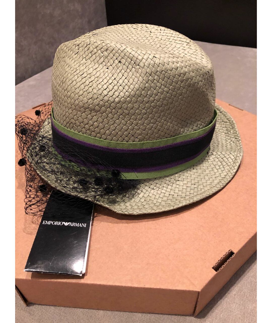 EMPORIO ARMANI Зеленая шляпа, фото 3