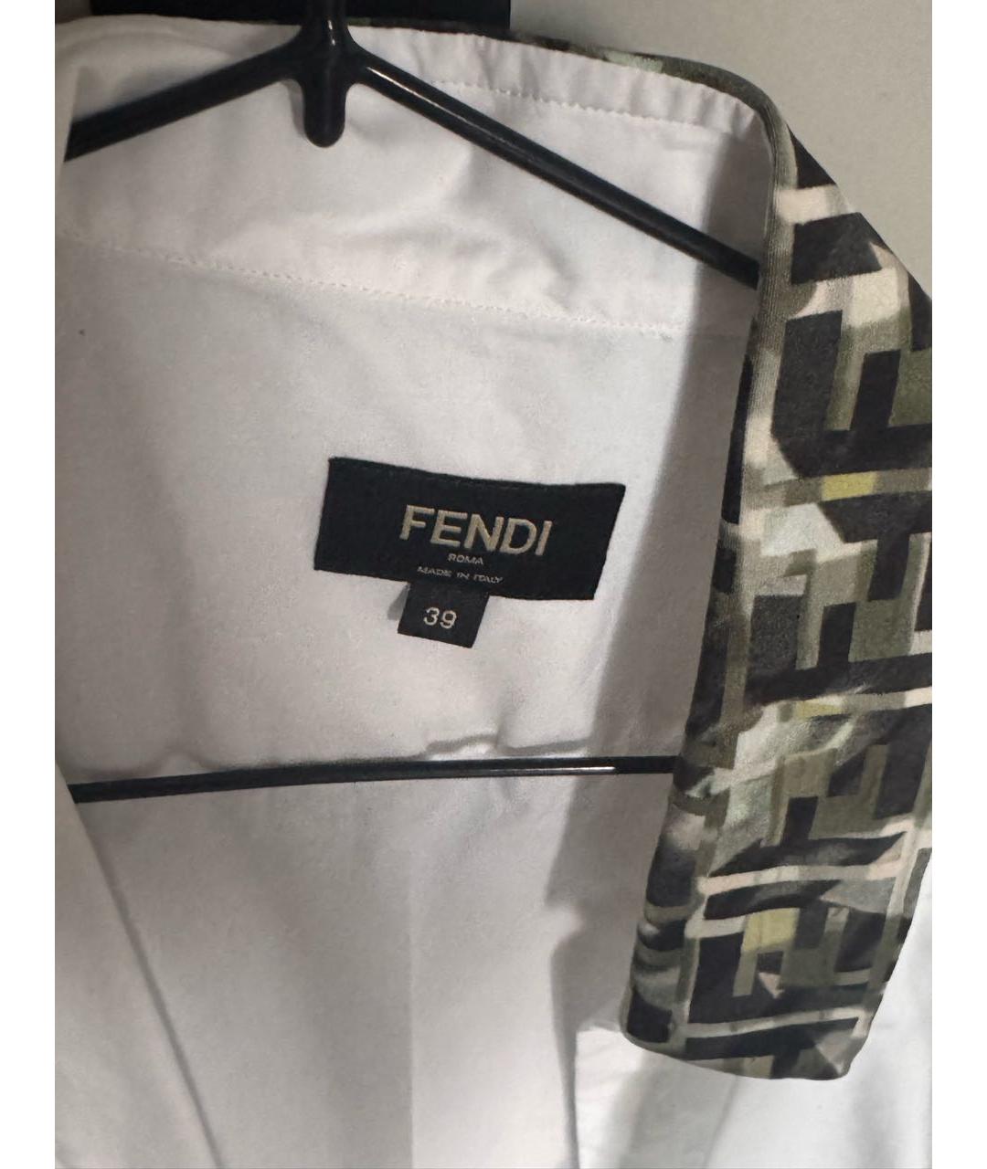 FENDI Белая классическая рубашка, фото 3