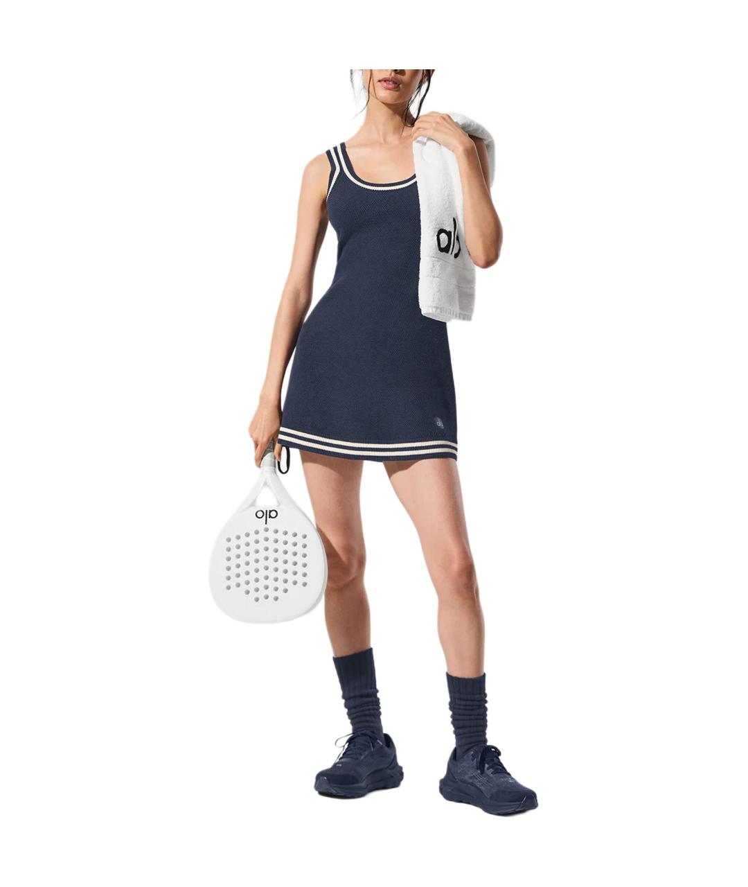 ALO YOGA Синее повседневное платье, фото 3